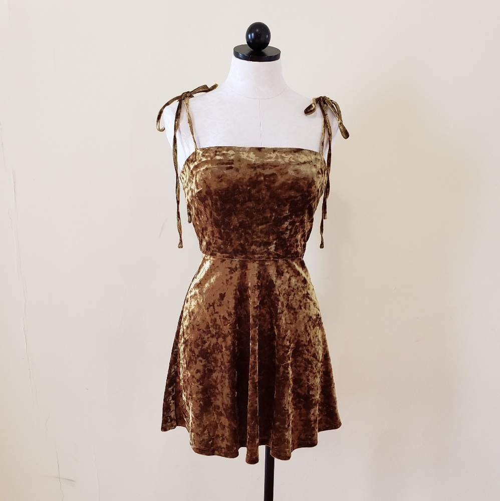 1990s Velvet Mini Dress